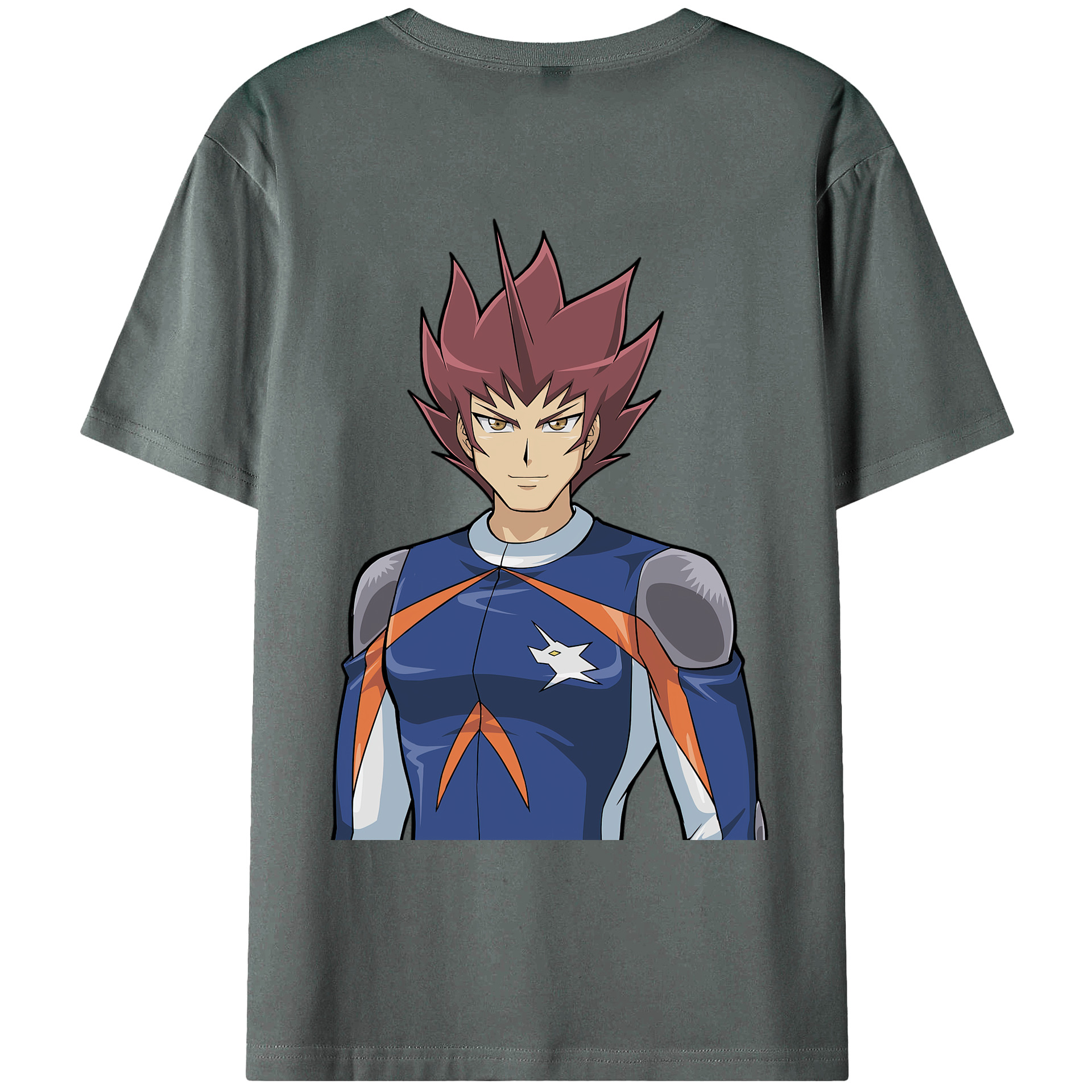 （画像用） 遊☆戯☆王 Yu-Gi-Oh! 綿100％ メンズ半袖Tシャツ（バックプリント） 通気性